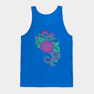 Beautiful Floral Decorative Graphic Tank Top